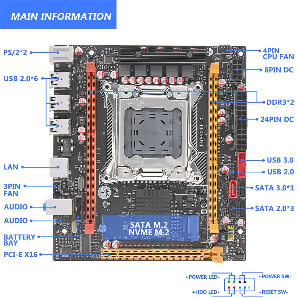 Buy Machinist X79 Motherboard Combo Kit Set With Xeon E5 2650 V2 Online