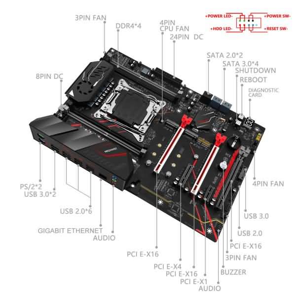 Buy Machinist X99 Mr9a Pro V2 Motherboard Online